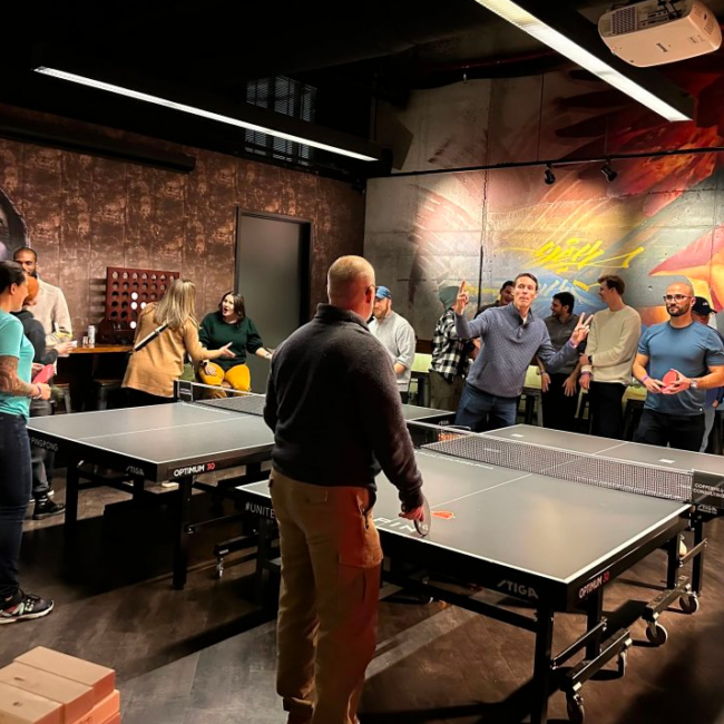 Team Ping Pong event