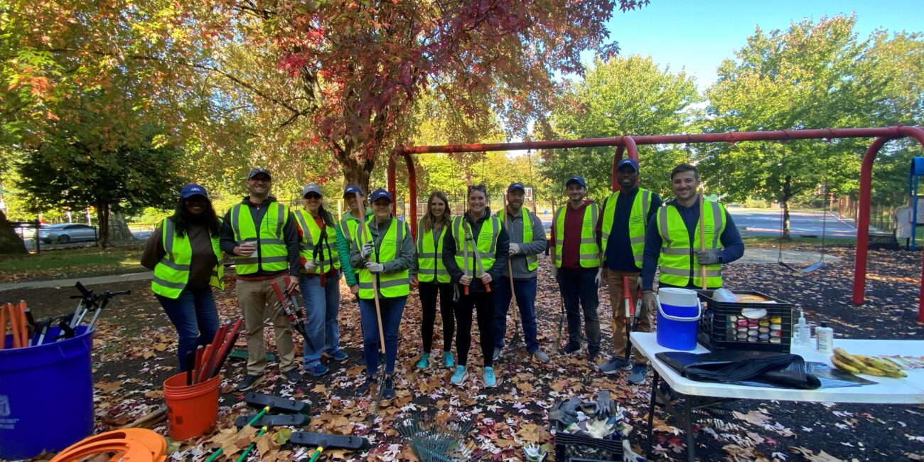 Team park clean up